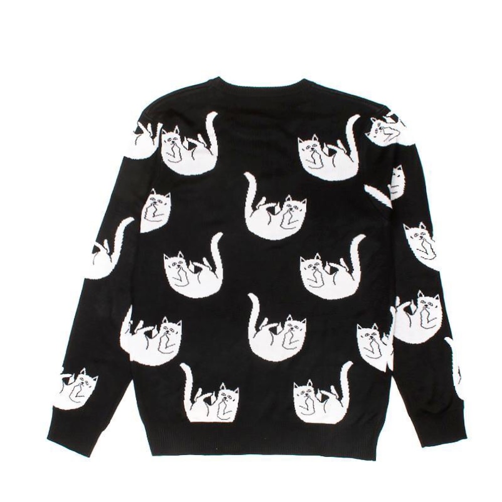RIPNDIP Falling for Nermal Knit Black Sweater